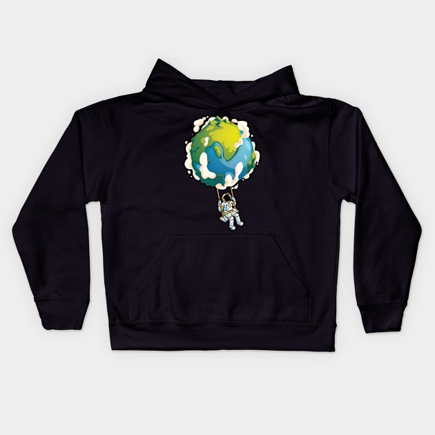 Playground Earth Kids Hoodie by Emmikamikatze